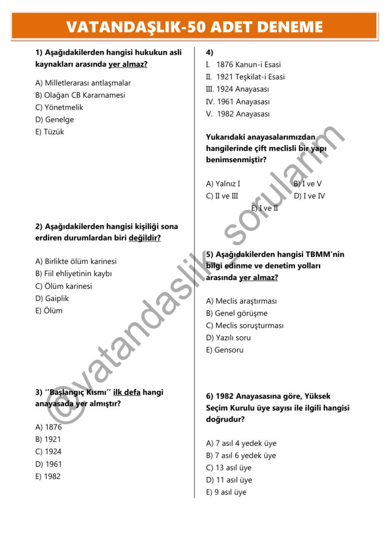 VATANDAŞLIK 50 DENEME.jpg Kitap Kapağı
