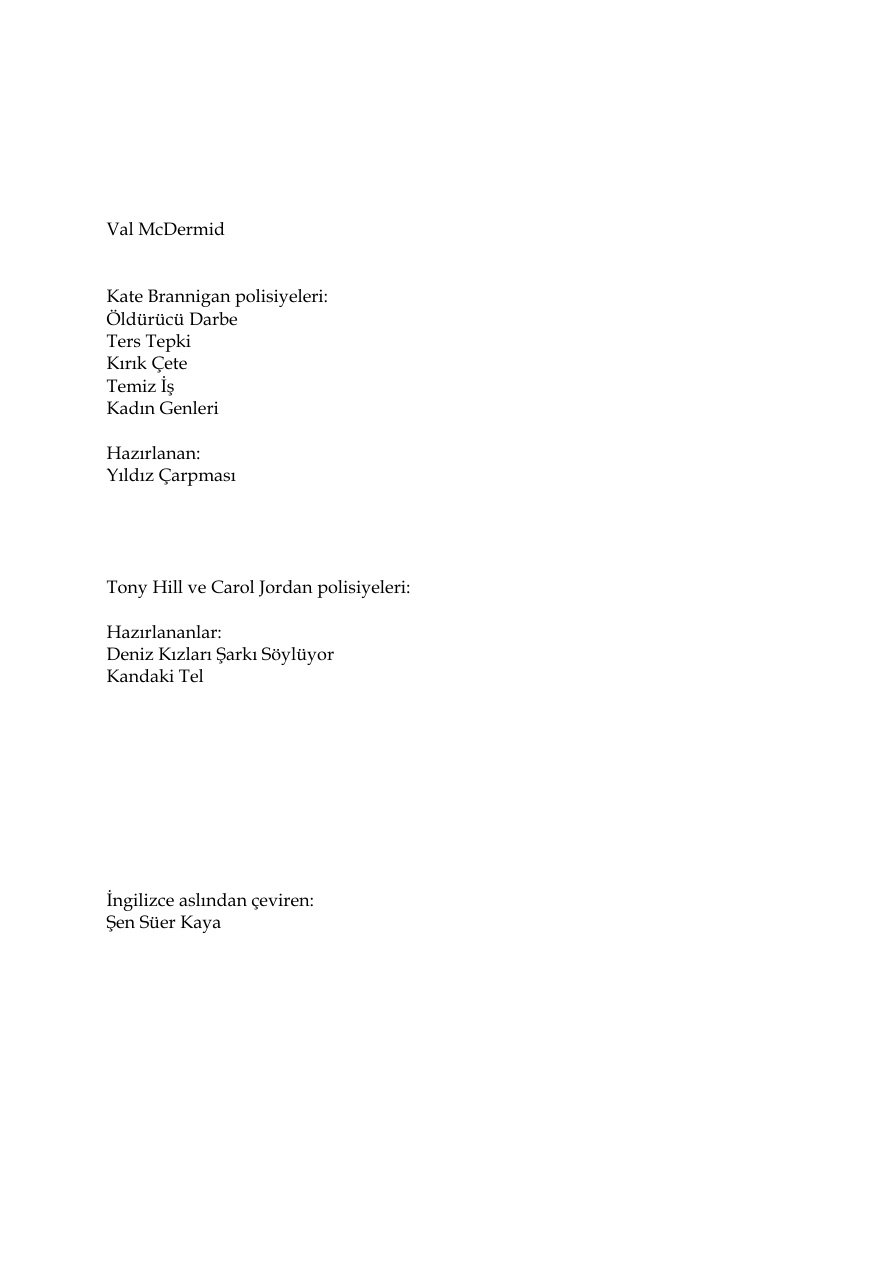 Kadın Genleri PDF – Val McDermid