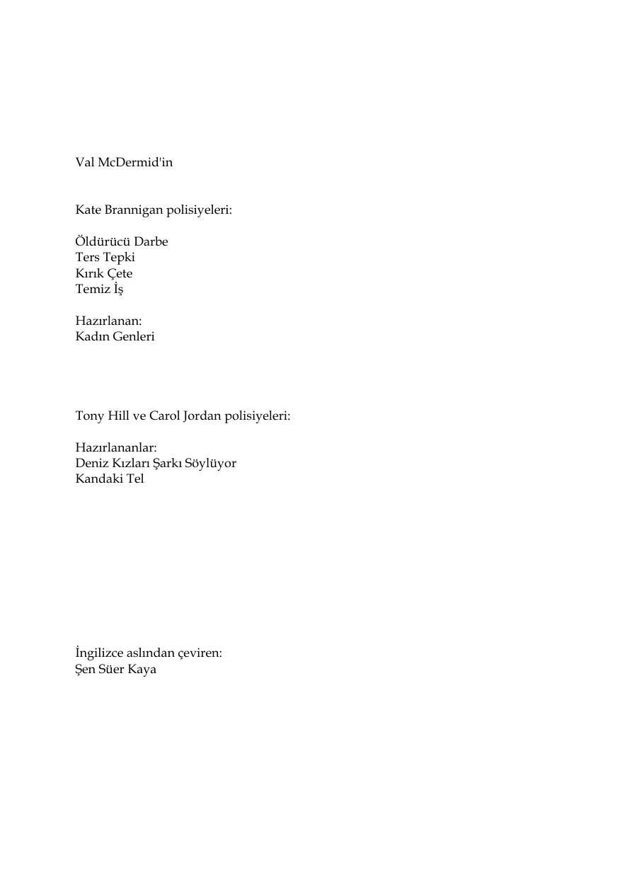 Temiz Is PDF – Val McDermid