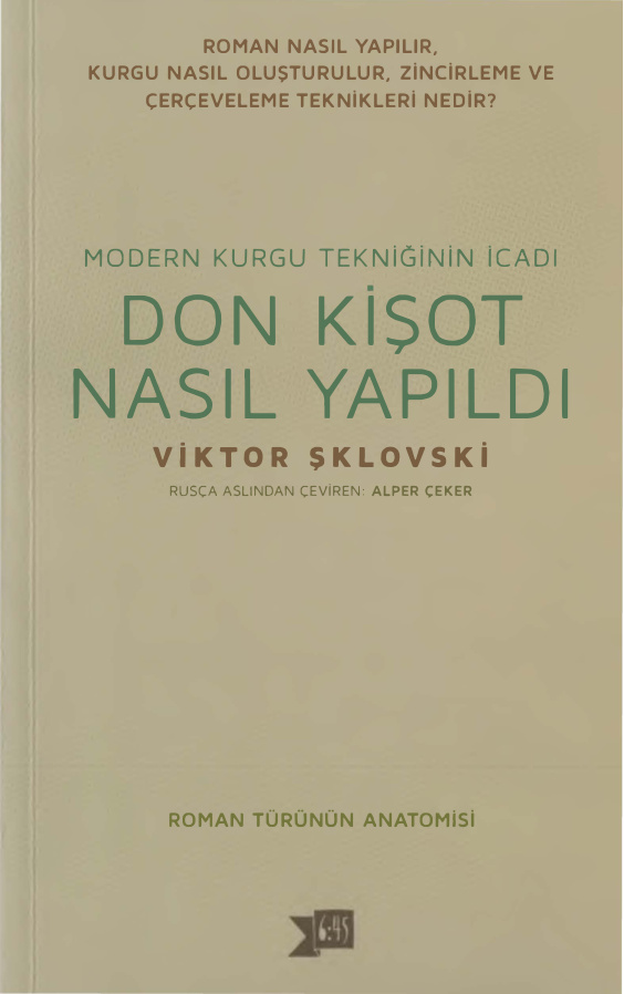 Don Kisot Nasıl Yapıldı PDF – Victor Şklovski