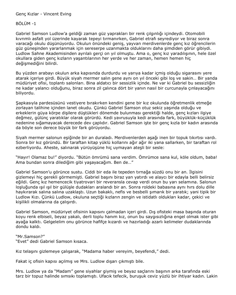 Genc Kizlar PDF - Vincent Ewing 4 Genc Kizlar PDF – Vincent Ewing