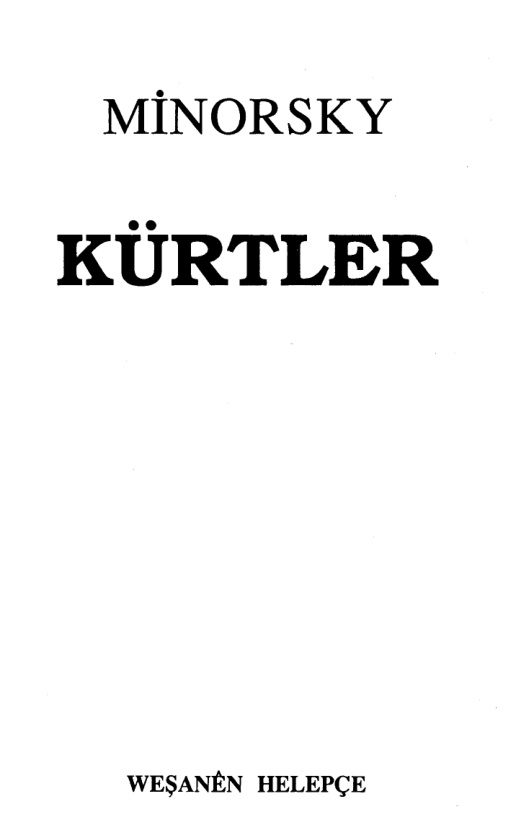 Kürtler PDF – Vladimir Minorsky