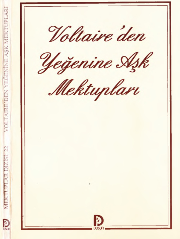 Voltaire’den Yeğenine Aşk Mektupları PDF – Voltaire