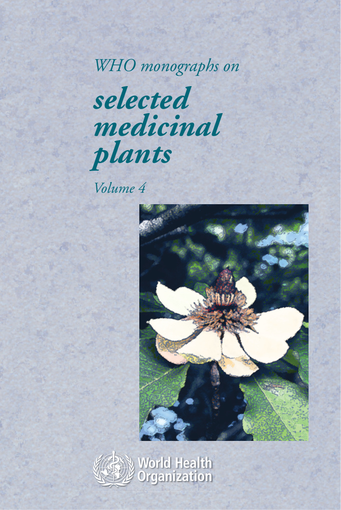 WHO Monographs on Selected Medicinal Plants: Volume 4 PDF – World Health Organization