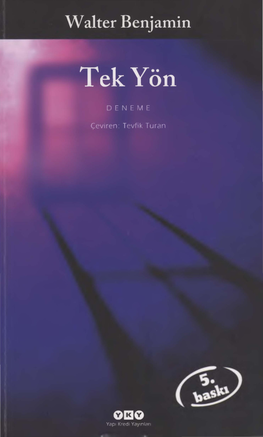 Tek Yön PDF – Walter Benjamin