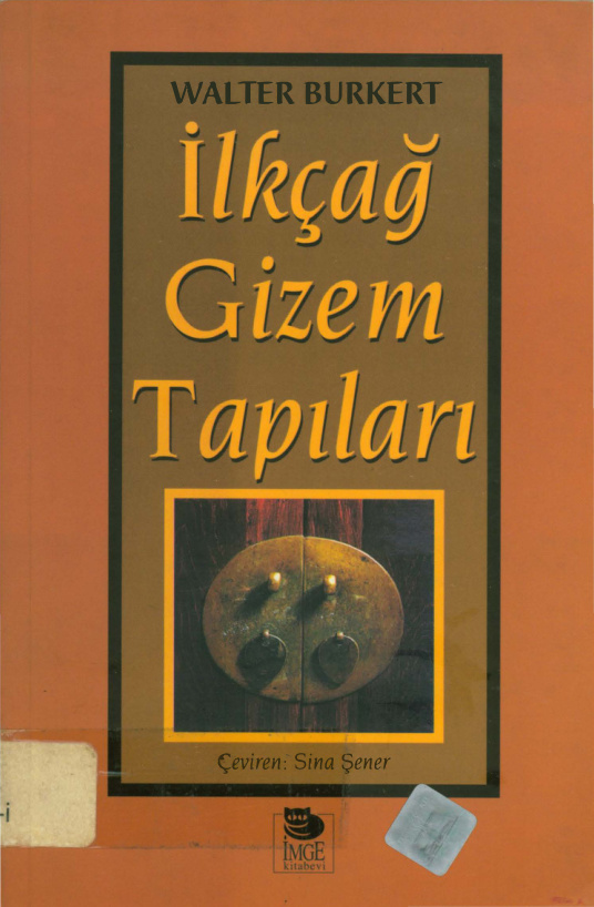 İlkcağ Gizem Tapıları PDF – Walter Burkert