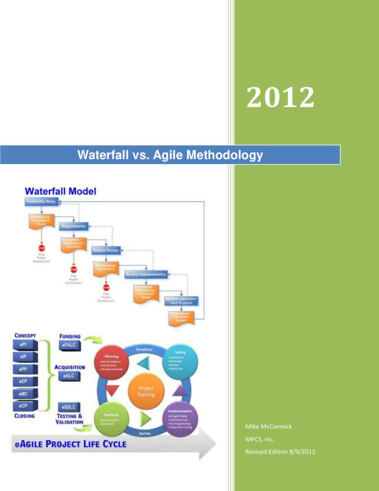 Waterfall vs Agile Methodology Kitap Kapağı