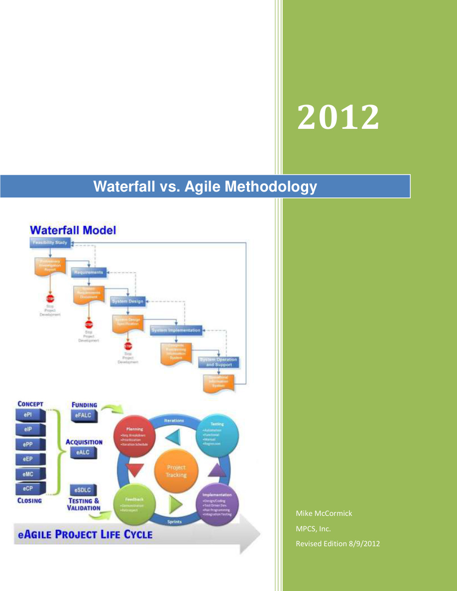 Waterfall vs. Agile Methodology PDF – Unknown