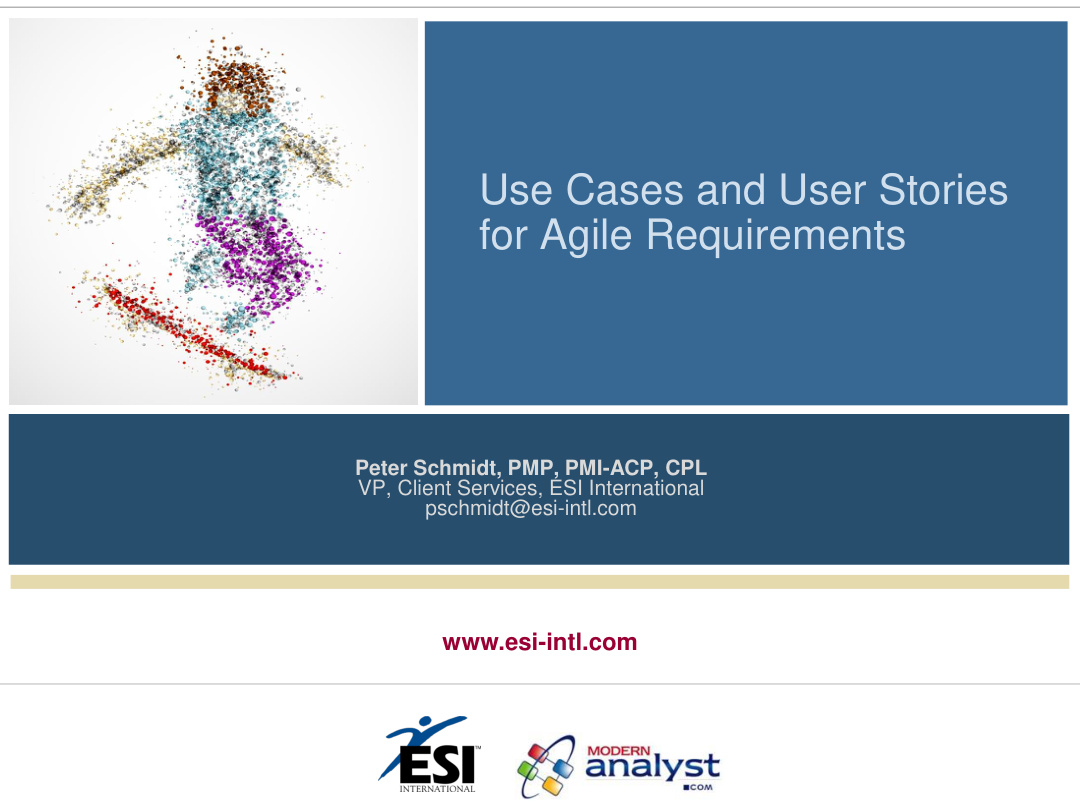 Webinar: Use Cases and User Stories PDF – Unknown