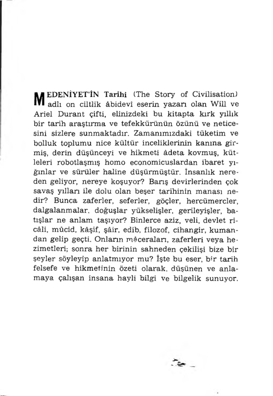 Tarihten Alınacak Dersler PDF – Will ve Ariel Durant