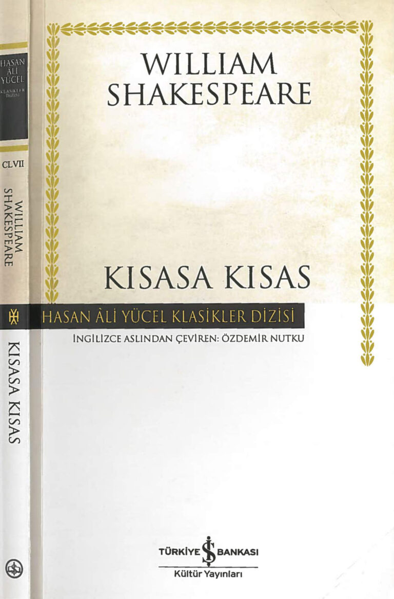 William Shakespeare Kısasa Kısas İş Bankası Yayınları Kitap Kapağı