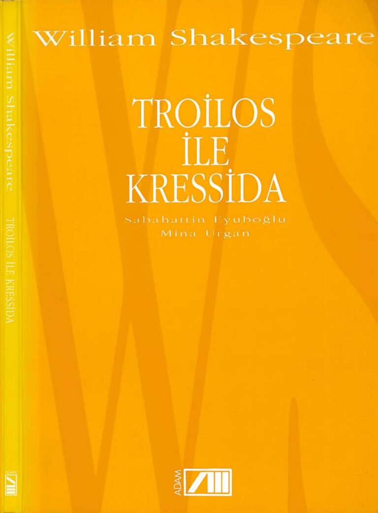 William Shakespeare Troilos ile Kressida Adam Yayınları Kitap Kapağı