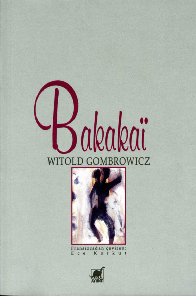 Witold Gombrowicz Bakakai Ayrıntı Yayınları Kitap Kapağı