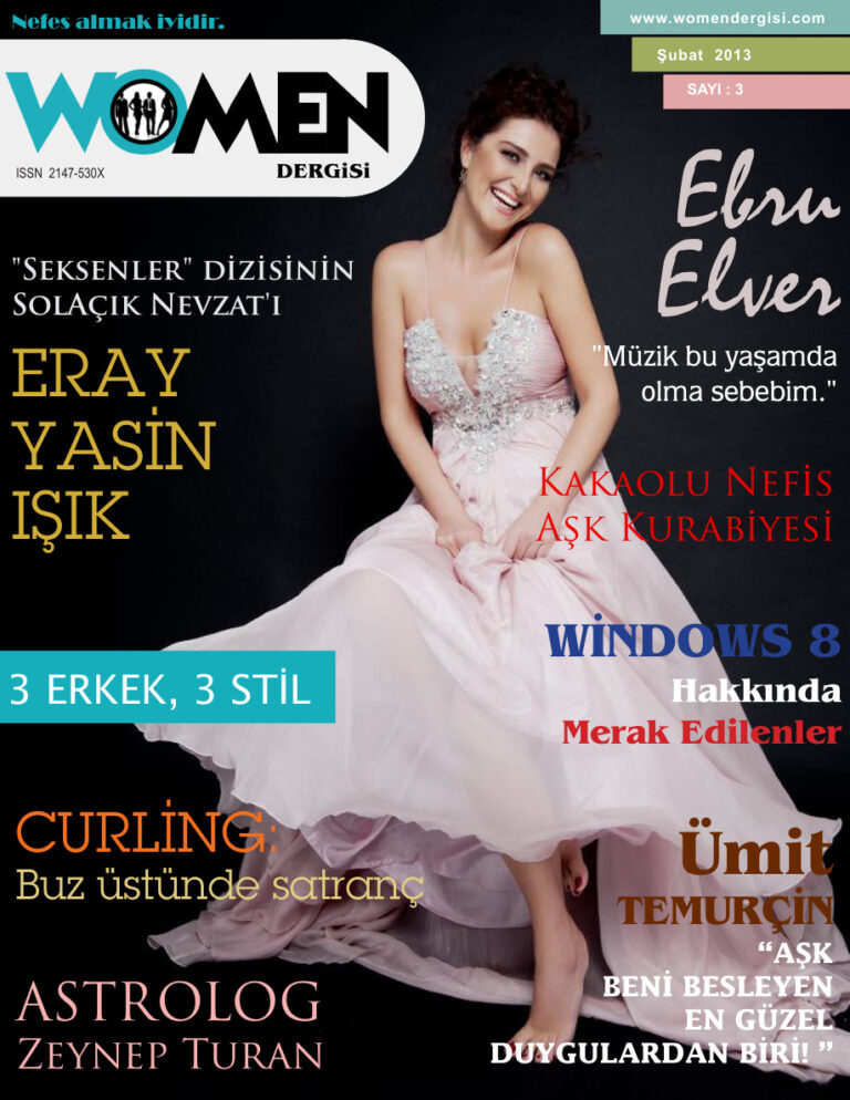 WoMEN Dergisi Subat 2013 Kitap Kapağı