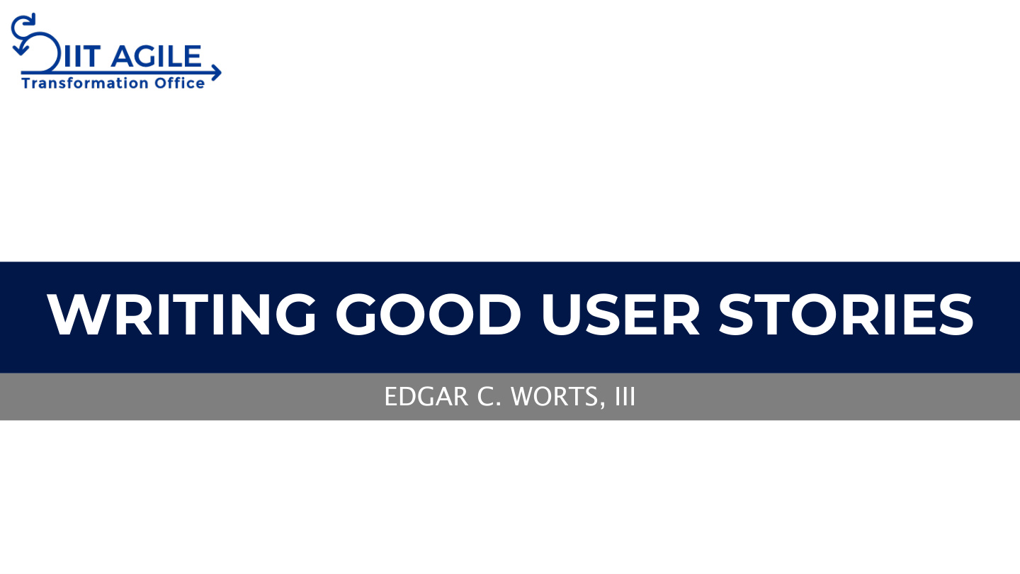 Writing Good User Stories PDF – Unknown