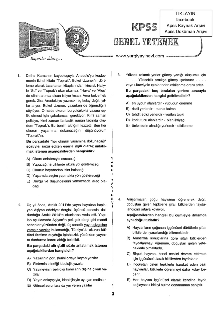 Yargi 2016 Tg2 GyGk PDF – Kolektif