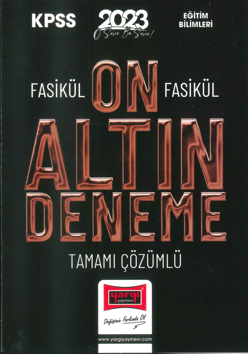 Yargı EB Altın 10 Deneme 2023 PDF – Kolektif