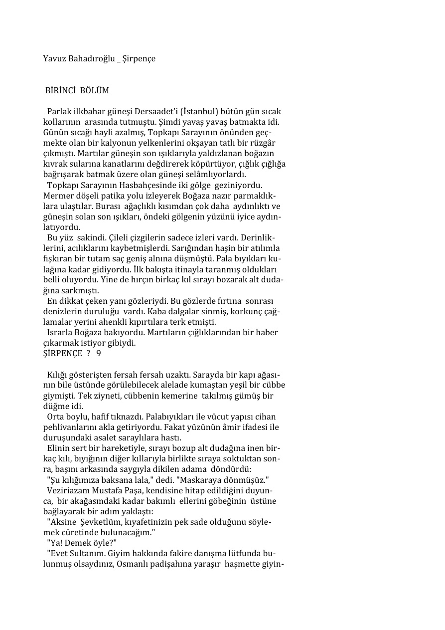 Yavuz Bahadiroglu Sirpence Kitap Kapağı
