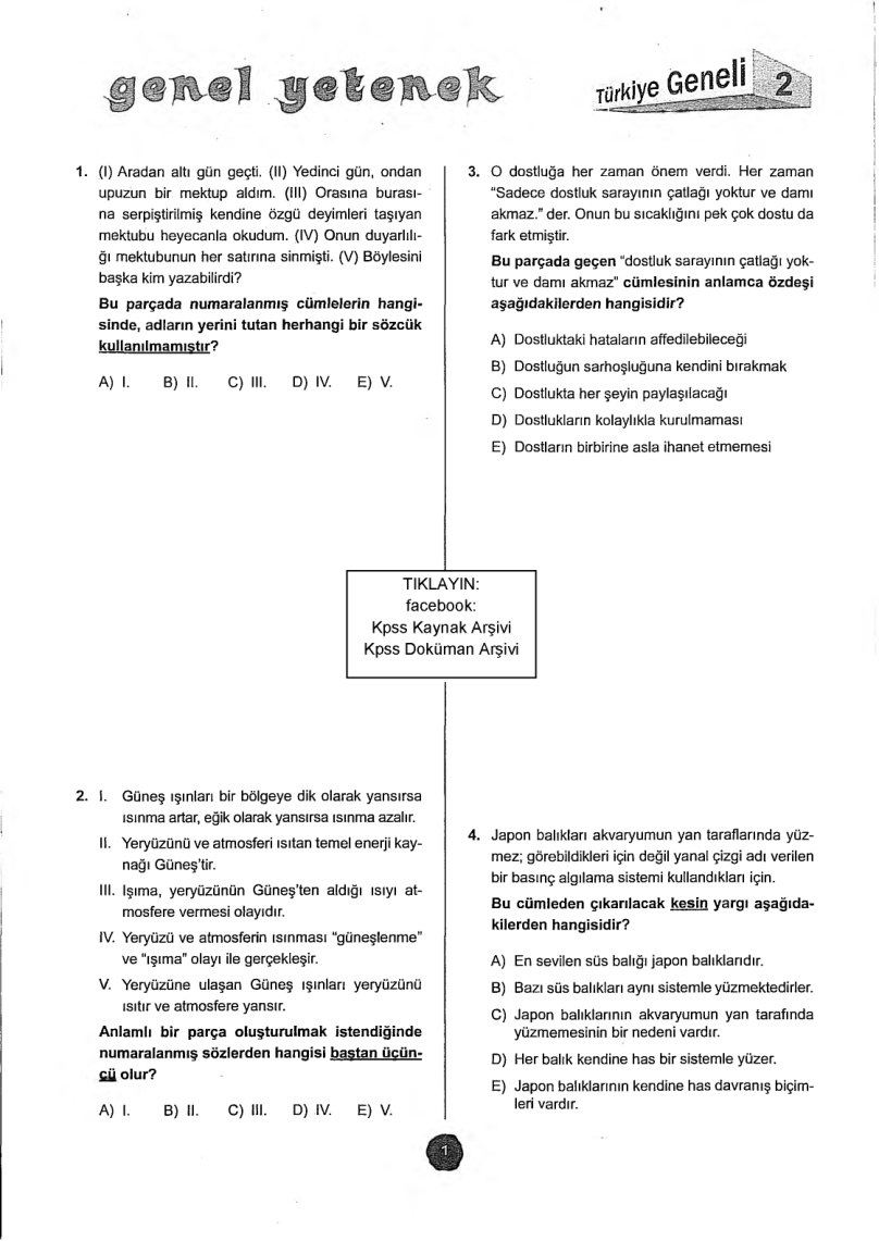 Yediiklim 2016 Tg2 GyGk PDF – Kolektif