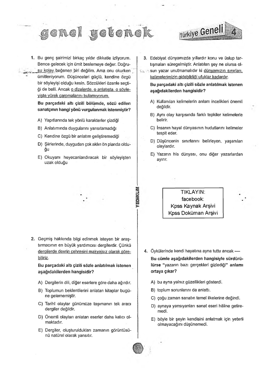Yediiklim 2016 Tg4 GyGk PDF – Kolektif