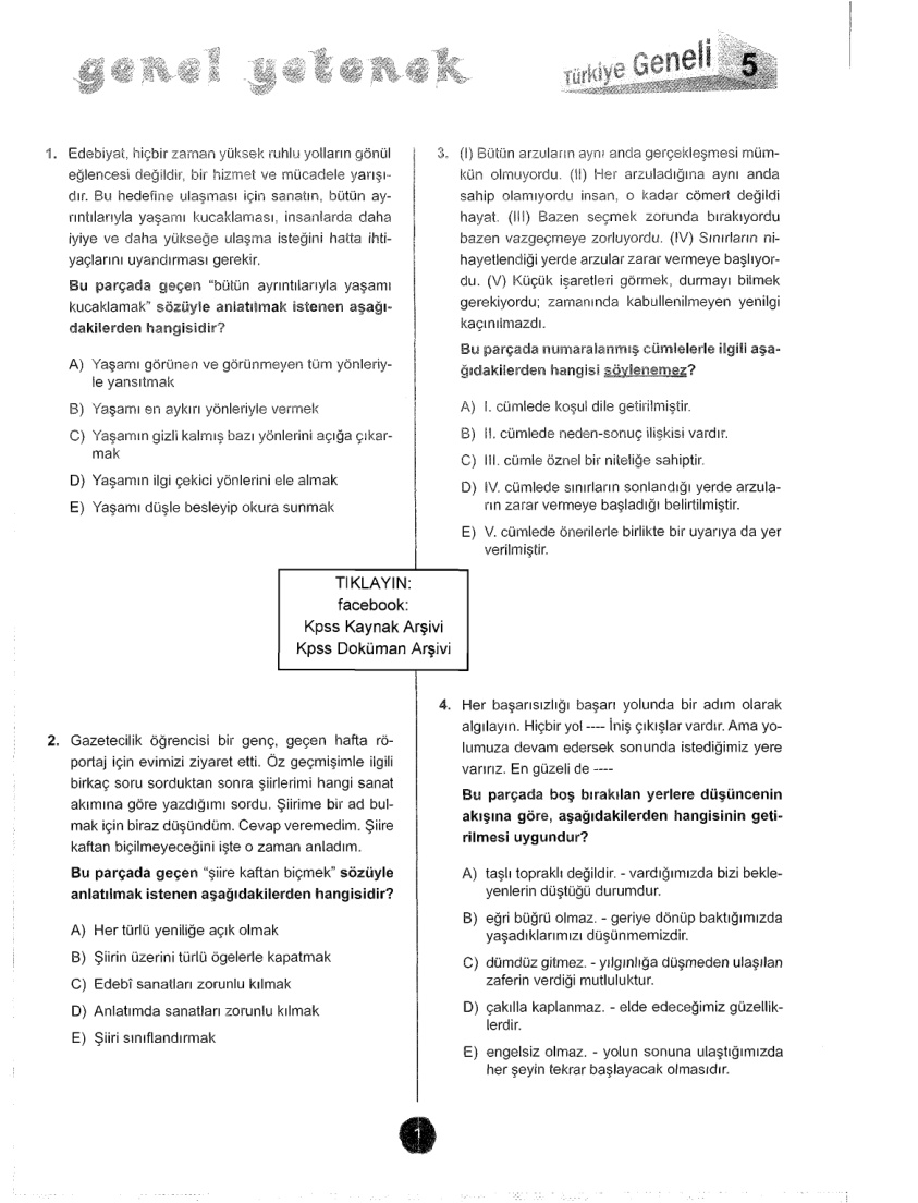 Yediiklim 2016 Tg5 GyGk PDF – Kolektif