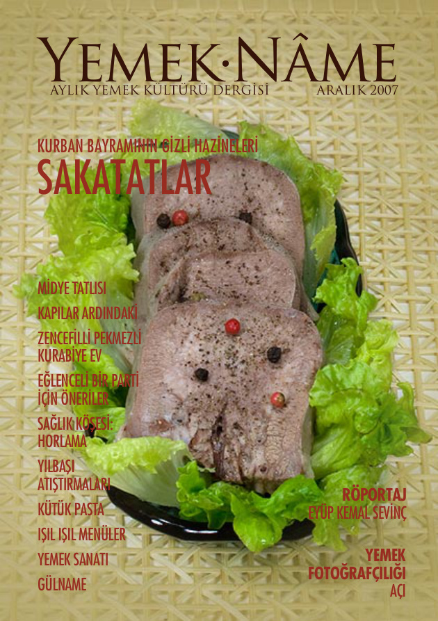 Yemekname 2007 Aralik PDF – Kolektif
