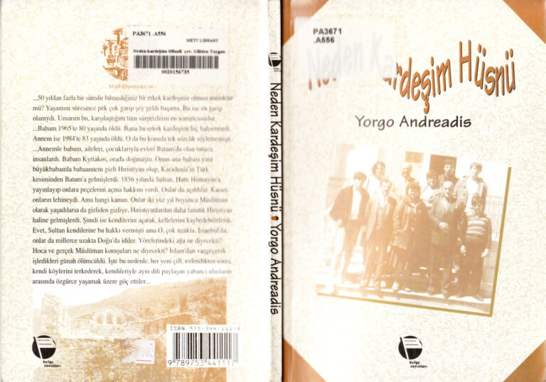 Yorgo Andreadis Neden Kardesim Husnu Kitap Kapağı