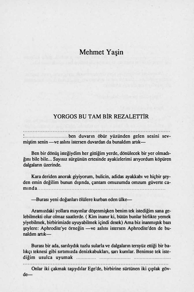 Yorgos Bu Tam Bir Rezalettir PDF – Mehmet Yasin