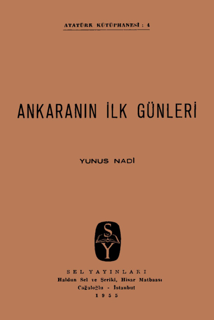 temp Yunus Nadi Ankaranin Ilk Gunleri Sel Yayinevi 1kitap1.com