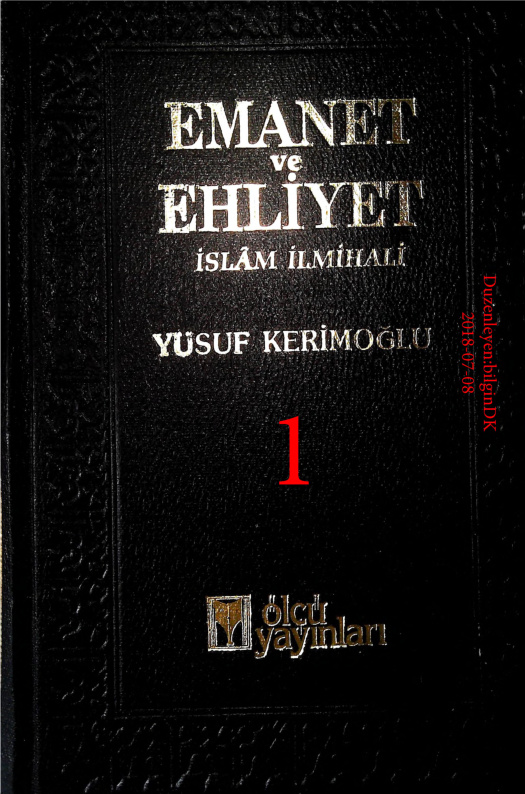 Emanet ve Ehliyet.1_2 PDF – Yusuf Kerimoğlu