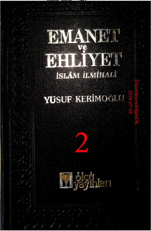 Emanet ve Ehliyet.2_2 PDF – Yusuf Kerimoğlu
