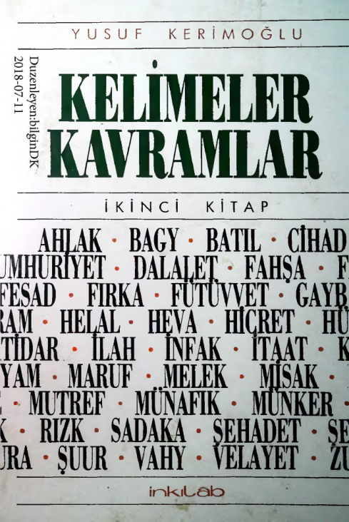Kelimeler Kavramlar.2 PDF – Yusuf Kerimoğlu