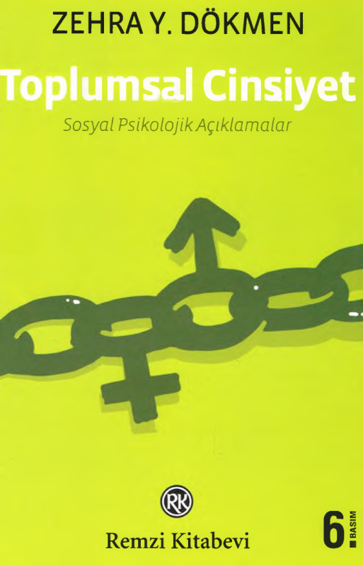 Toplumsal Cinsiyet Sosyal Psikolojik Açıklamalar PDF – Zehra Y. Dökmen