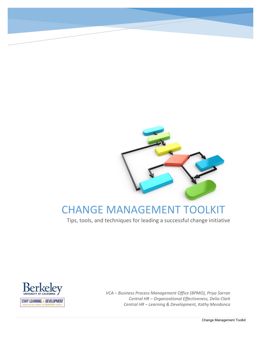 Change Management Toolkit PDF – Unknown