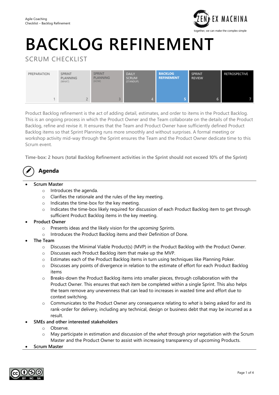 Checklist: Backlog Refinement PDF – zxm / Unknown