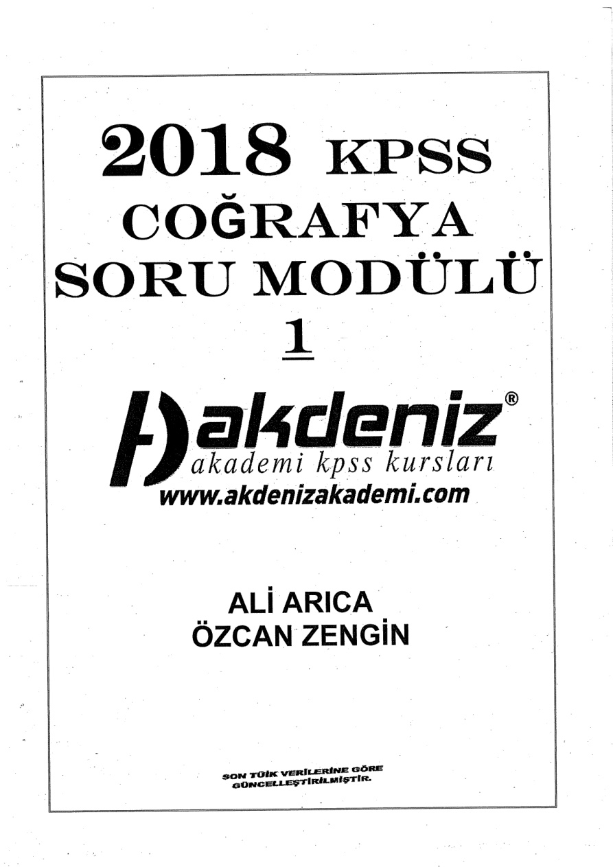 Coğrafyadan Bir Sürü Seçmece Soru PDF – Kolektif / Eğitim