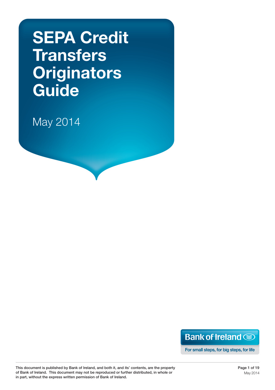 SEPA Credit Transfer Originators Guide PDF – Unknown / EPC