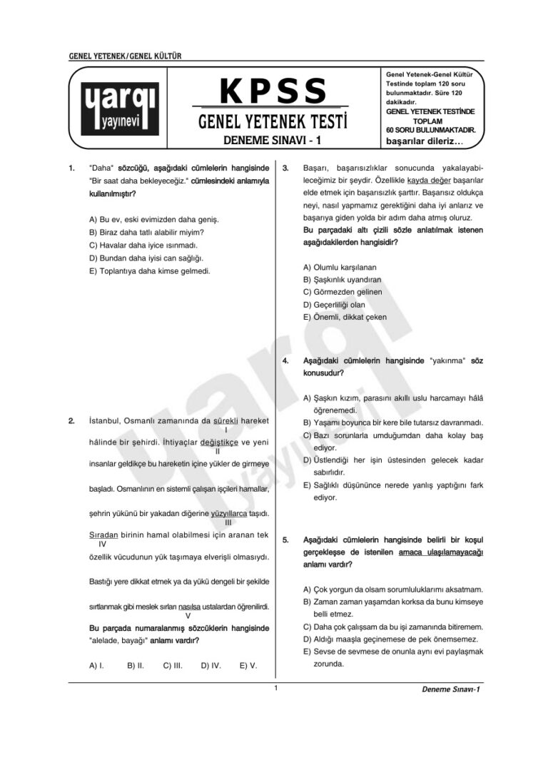 deneme1gkgy Kitap Kapağı