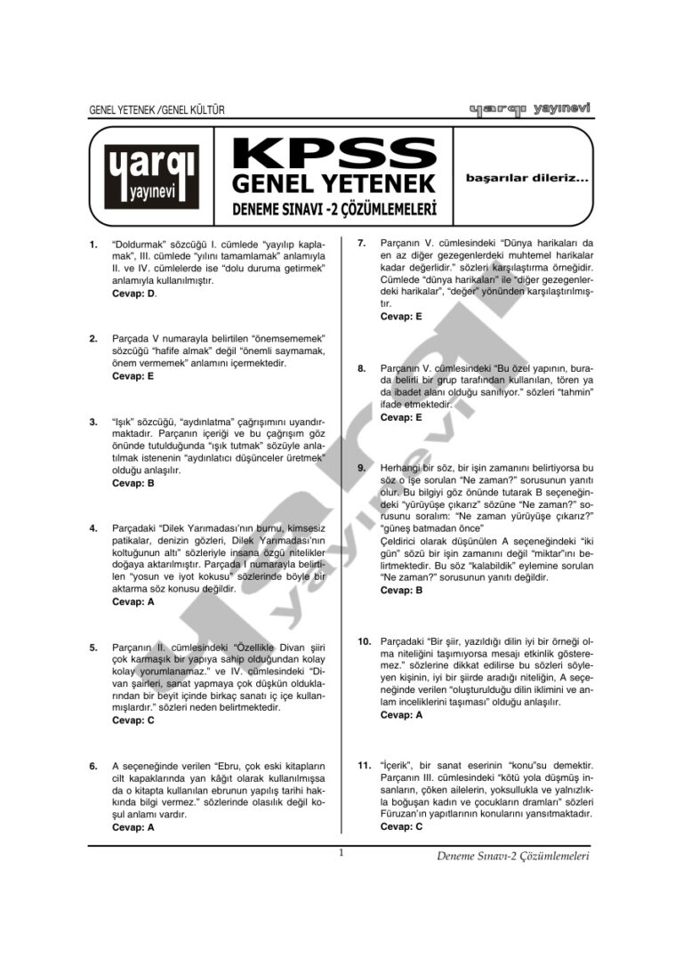deneme2gkgyçözüm Kitap Kapağı