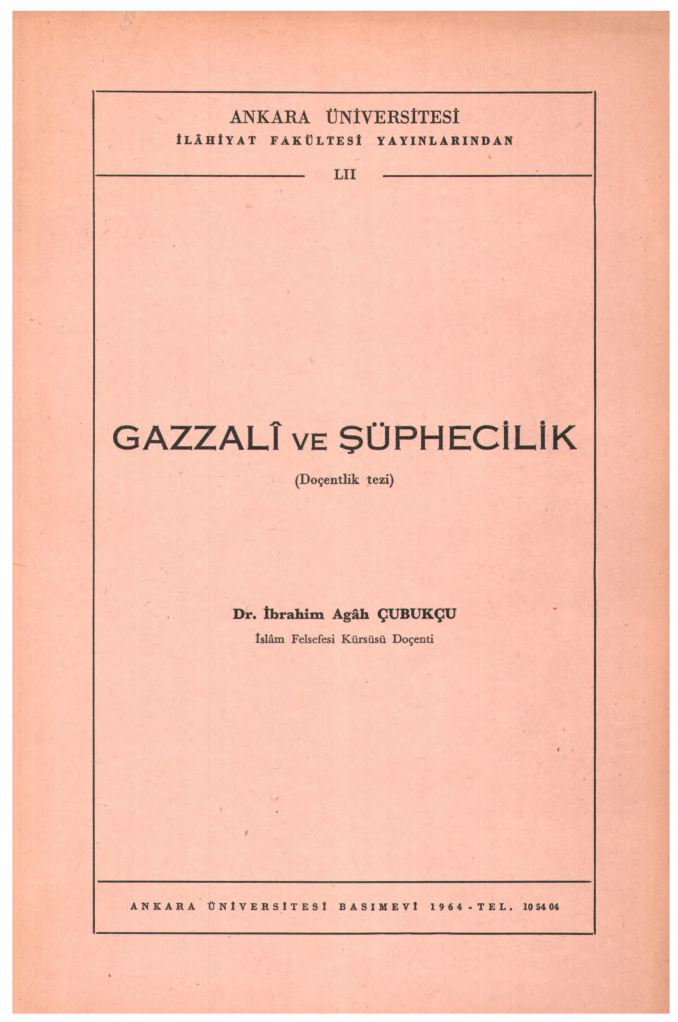 Gazali ve Şüphecilik PDF – Kolektif / Araştırma