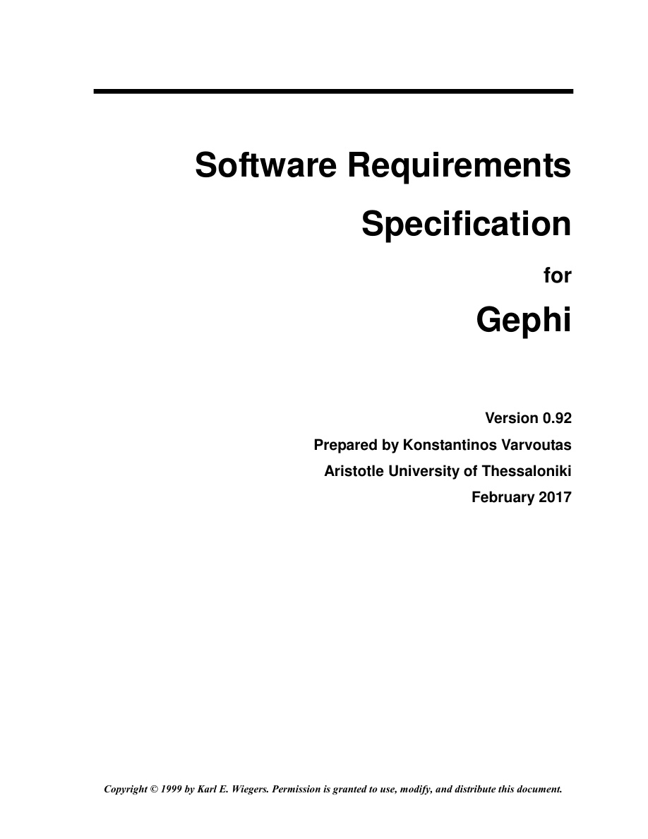 Gephi SRS Document PDF – Gephi Community