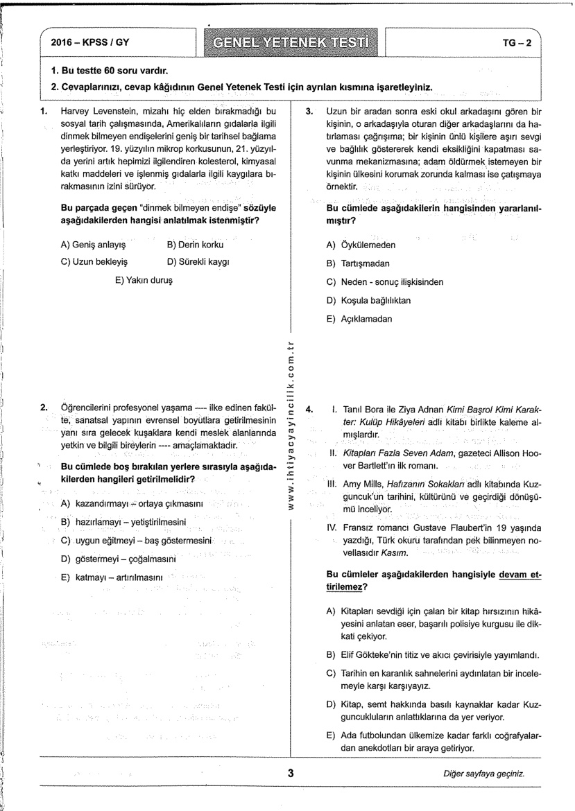 İhtiyaç 2 GKGY KPSS PDF – İhtiyaç Akademi Komisyon