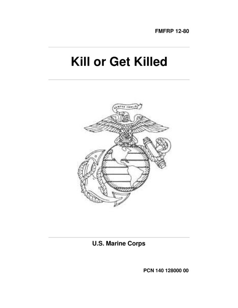 kill or get killed Kitap Kapağı
