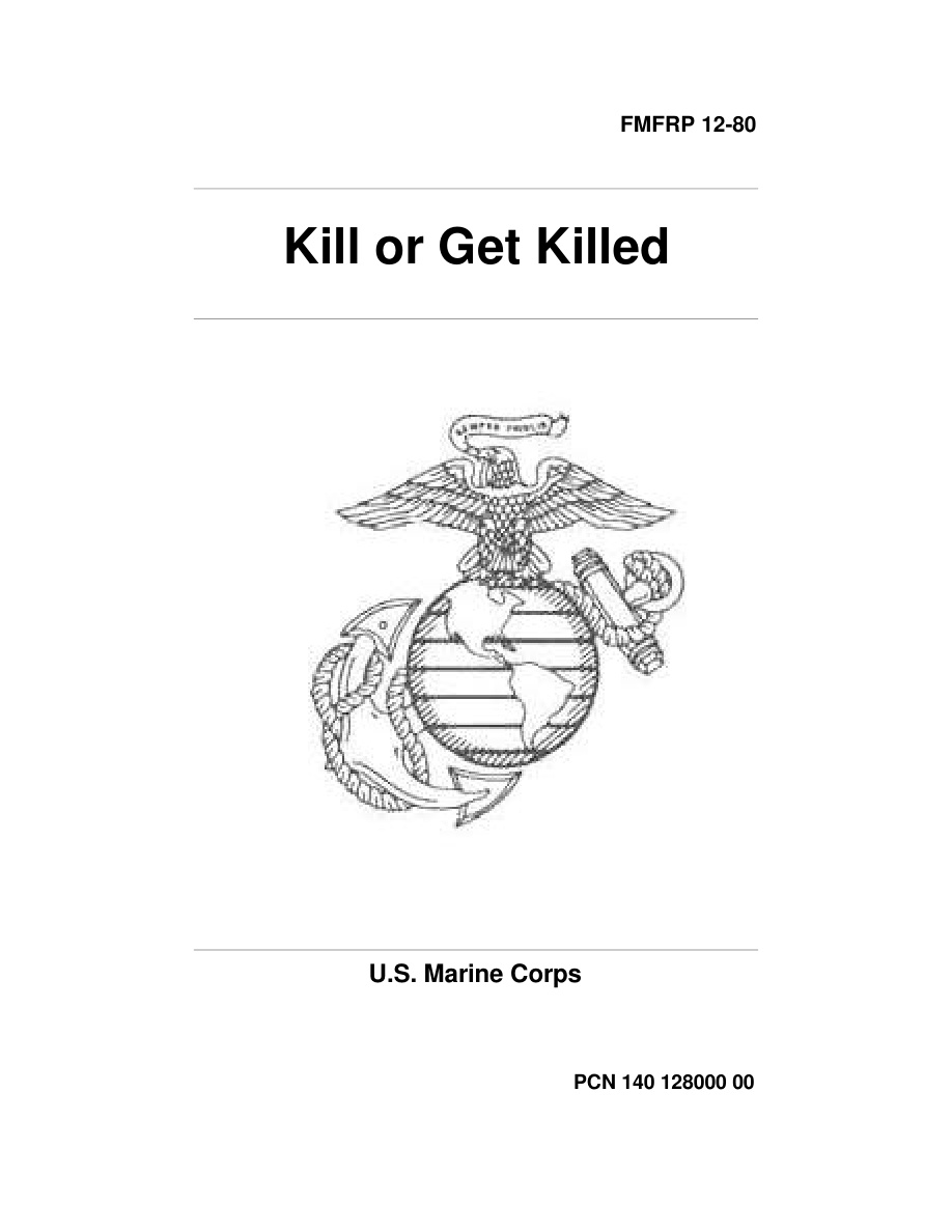 Kill or Get Killed PDF – Rex Applegate