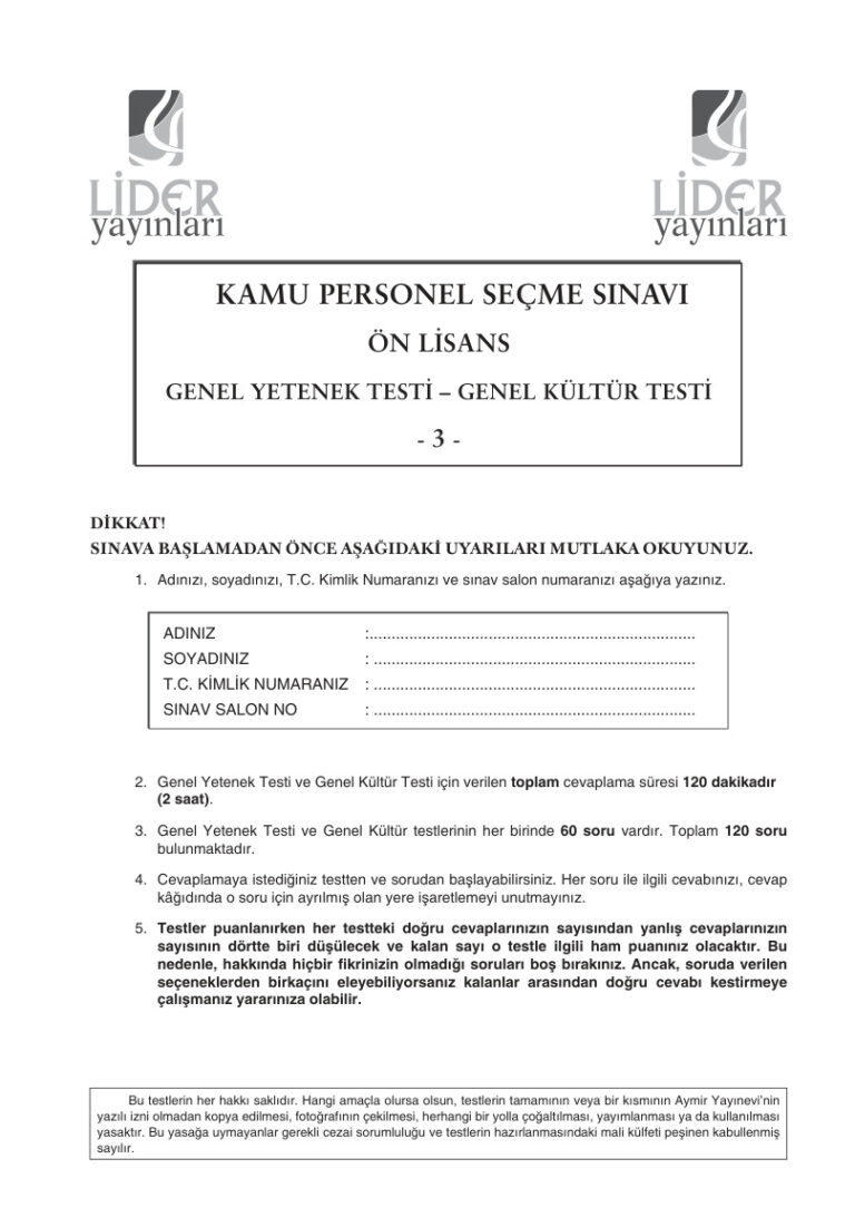 liderdeneme Kitap Kapağı