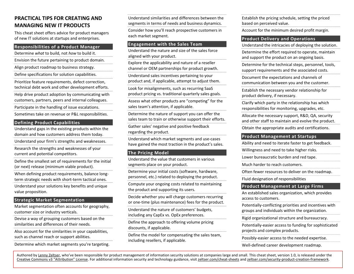 New Product Management Tips PDF – Unknown