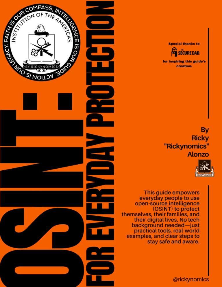 open source intelligence for everyday protection by rickynomics Kitap Kapağı