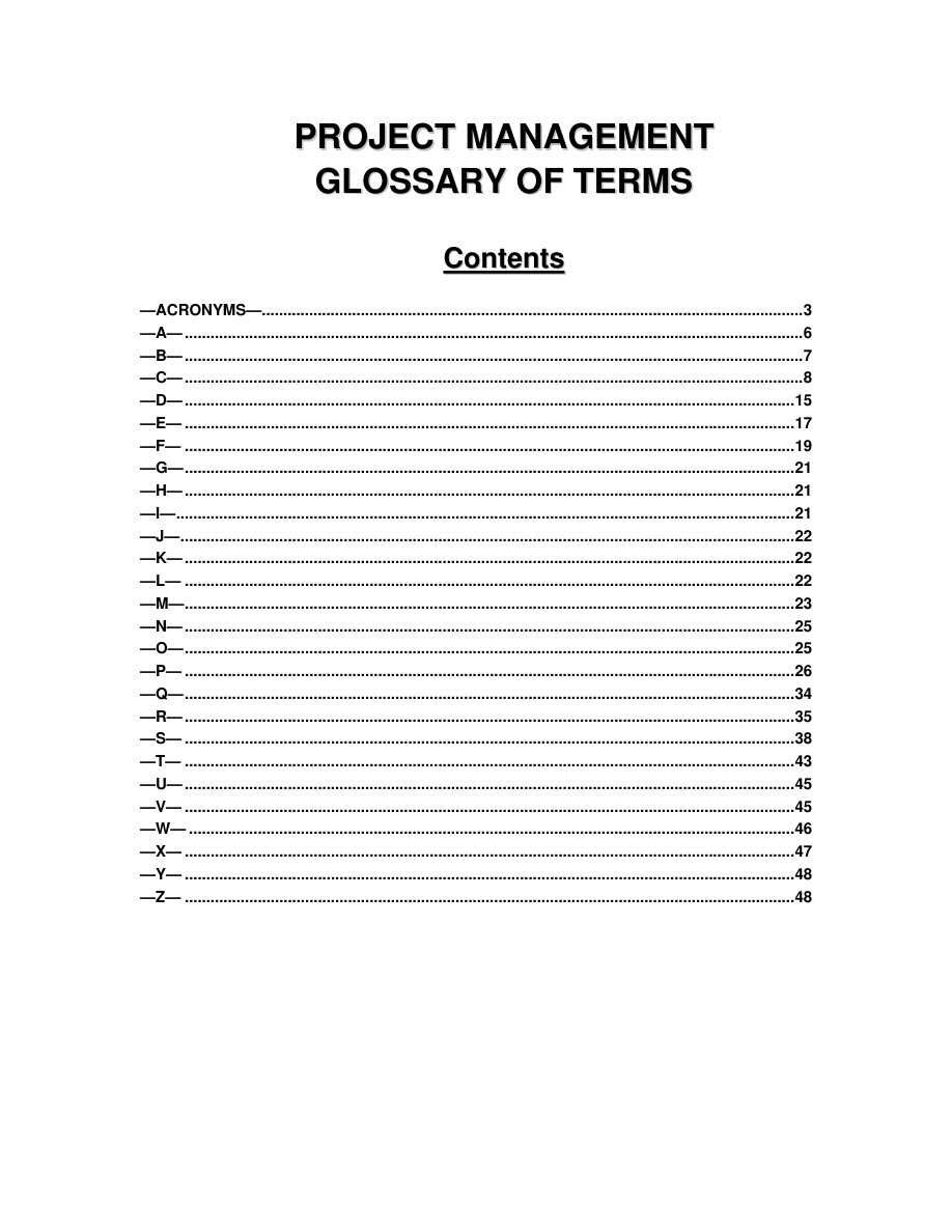PM Glossary PDF – Unknown