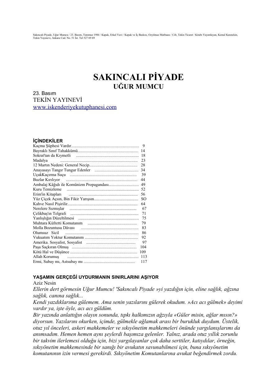 sakincalipiyade PDF – Uğur Mumcu