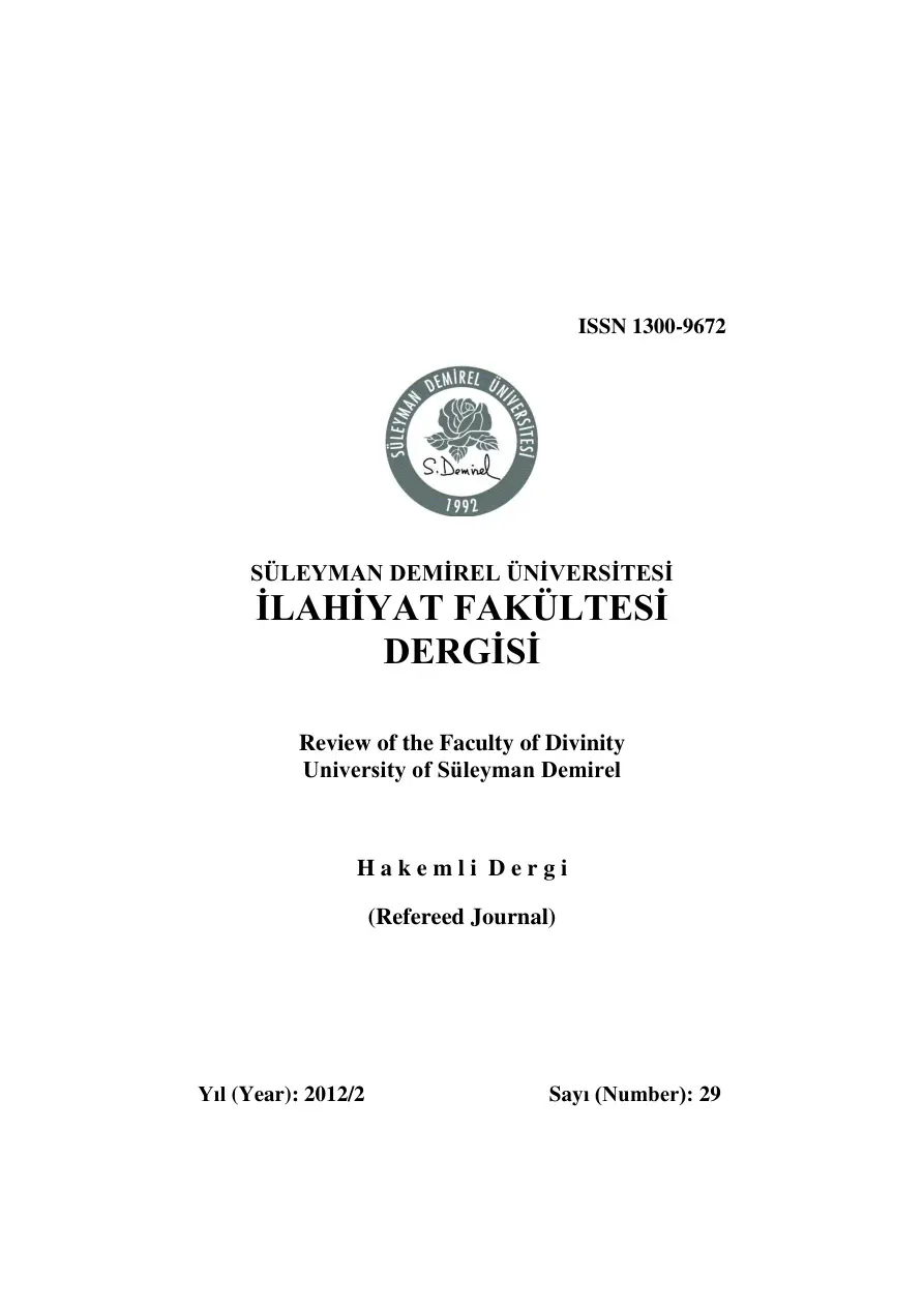 Yazılı Büyü Olarak Muska- Kenzü’l-Havâs Örneği PDF – Kolektif / Akademik (SDÜ İlahiyat)